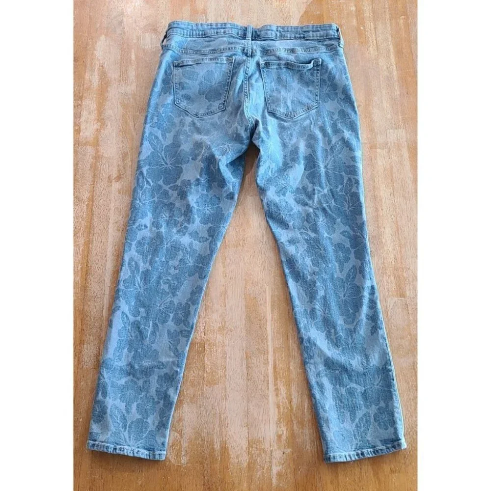 Gap Denim Jeans Distressed Floral Size 30 Regular Girlfriend